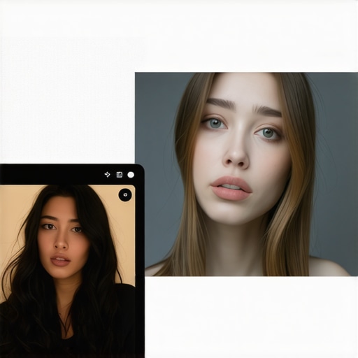 AI-Powered Photo Editing Interface Illustration of futuristic AI-driven photo editing software with neural network visuals