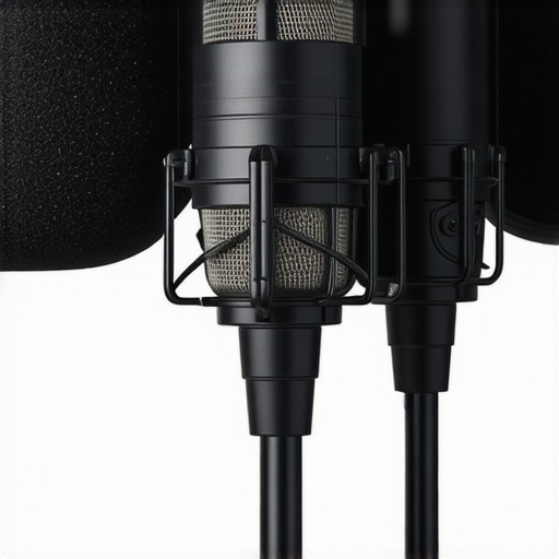 Immersive Spatial Audio Capture with Binaural Microphones Binaural microphones in a recording studio capturing 3D spatial sound.