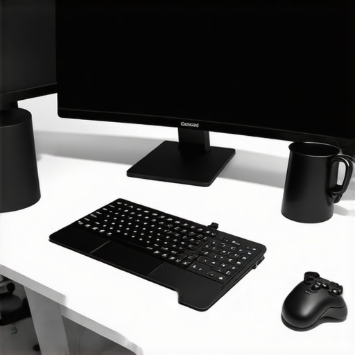A modern professional editing setup showcasing monitors, drawing tablets, control panels, and AI accessories.