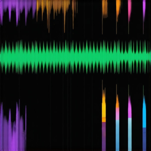 Close-up of a digital audio workstation showing spectral analysis and AI interface