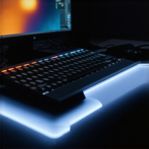 Advanced Control Surface for Editing A futuristic control surface with holographic screens and tactile controls for precise editing workflows