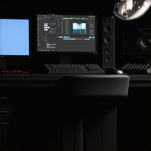 A trending, high-tech editing workspace showcasing AI integration and powerful hardware