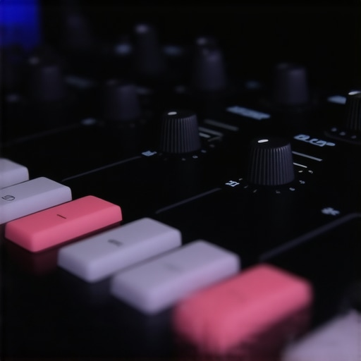 A modern haptic controller with tactile sliders used for precise color grading and effects