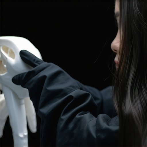 A designer interacts with a 3D model using a haptic feedback glove in a virtual workspace.