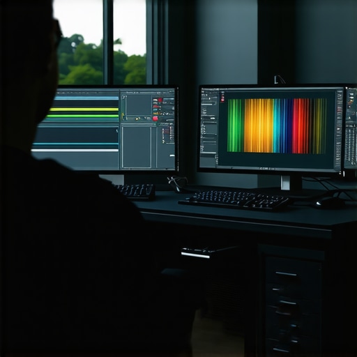 A professional color grading setup showcasing neural network integration in post-production