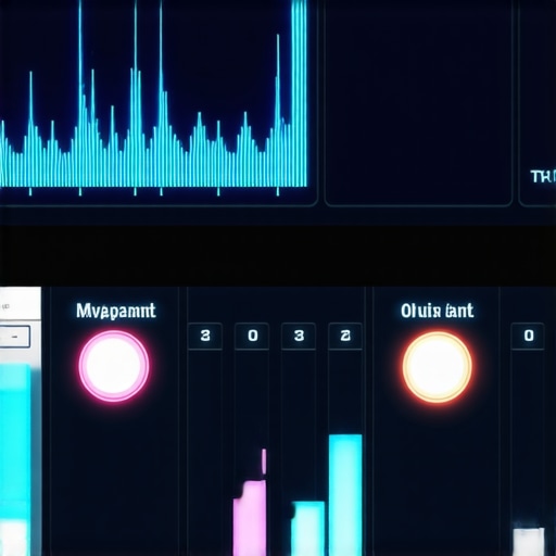 A futuristic multi-sensory editing control panel featuring haptic feedback and dynamic controls