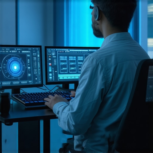 A modern digital editing station featuring advanced hardware with AI integration and adaptive feedback