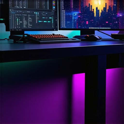Modern digital editing workstation featuring powerful hardware and ergonomic accessories