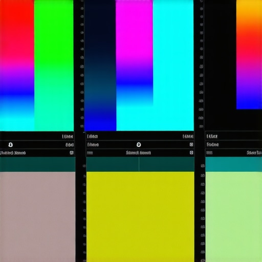 A professional calibration device measuring spectral colors in an editing studio.
