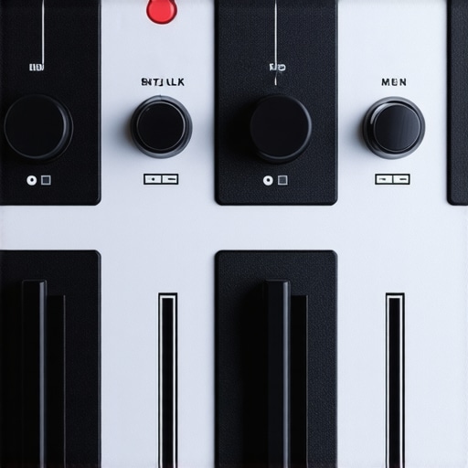 Close-up view of a professional-grade color grading control surface with sliders and dials for precise adjustments.