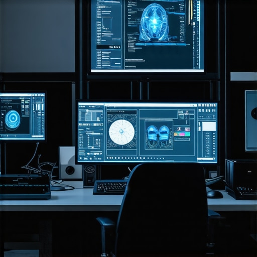 State-of-the-art editing setup with multisensory technology and neural interfaces