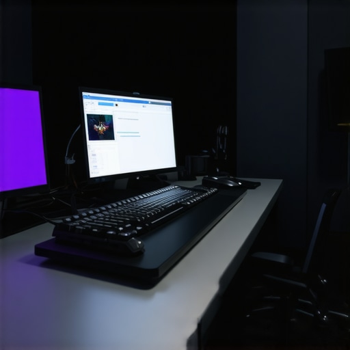 Modern editing workspace showcasing neural hardware, SSDs, and tactile control devices.