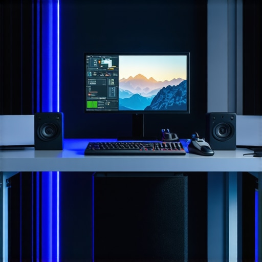 A futuristic editing studio featuring neural-controlled interfaces, modular hardware, and adaptive environment controls