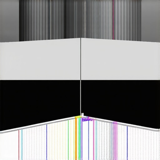 Illustration of 3D scene depth mapping with perspective lines and masking layers used in advanced photo editing.