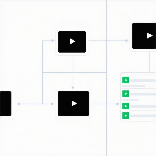 Screenshot showing hierarchical folder structure with conflict alerts and AI suggestions for filename adjustments.