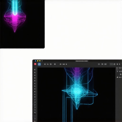 Visual representation of neural network analysis overlay on editing software