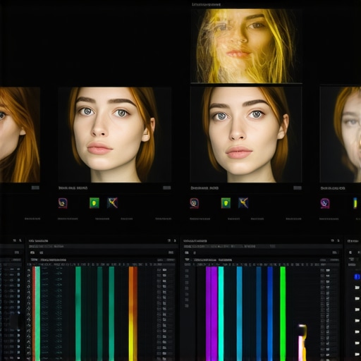 Professional editing suite focusing on high-resolution skin tone correction