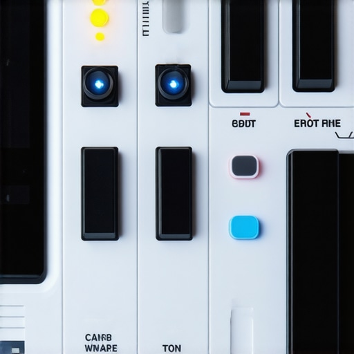 Professional editing control surface with customizable controls and tactile feedback.