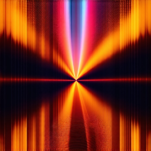 Array of speakers and sensors creating immersive 3D sound environment.