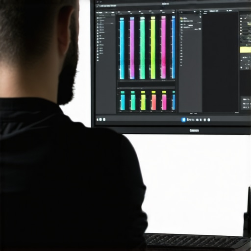 Colorist working on presets with advanced grading tools in a studio environment