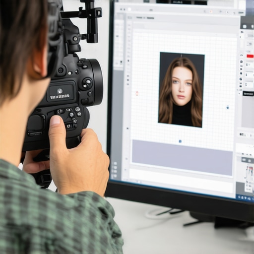 Photographer adjusting complex lens distortion corrections on a professional editing interface.