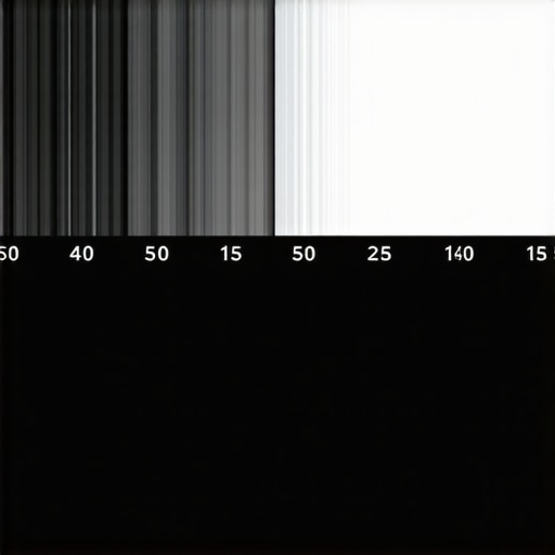 Close-up of layered film grain textures on editing software interface.