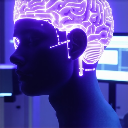 Headset displaying neural signals controlling an editing software interface