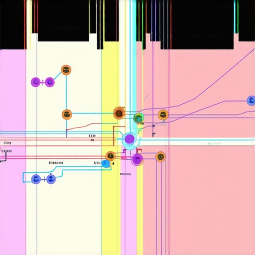 Diagram showcasing neural network structure with interconnected nodes and feedback loops for video editing