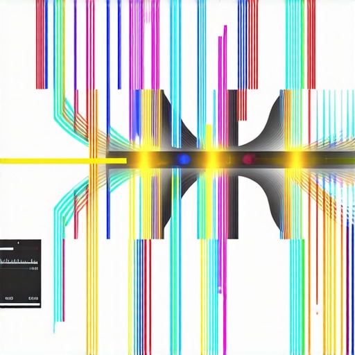 Futuristic neural network diagram analyzing large-scale 64K video data