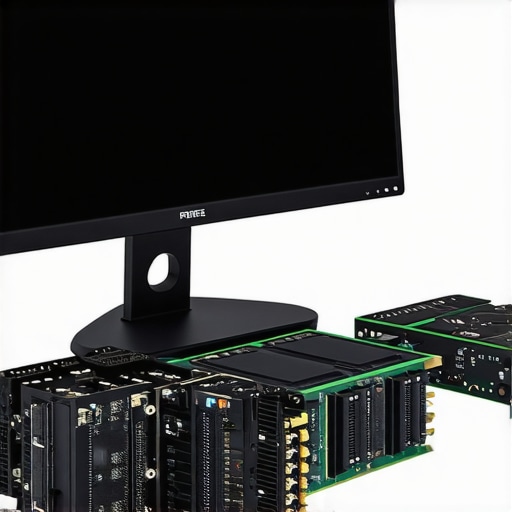 Advanced computer hardware setup with SSDs and high-resolution monitor for editing.