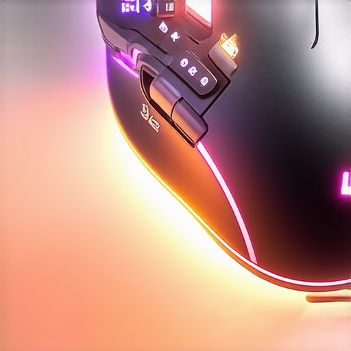 A high-tech neural feedback mouse showcasing tactile controls and sensor technology designed for professional video editors.