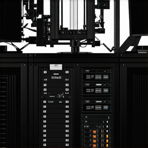 A professional editing workstation showcasing advanced cooling, storage, and display equipment.