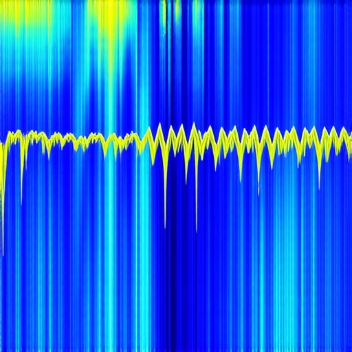Spectral analysis display illustrating targeted suppression of metallic echoes in audio