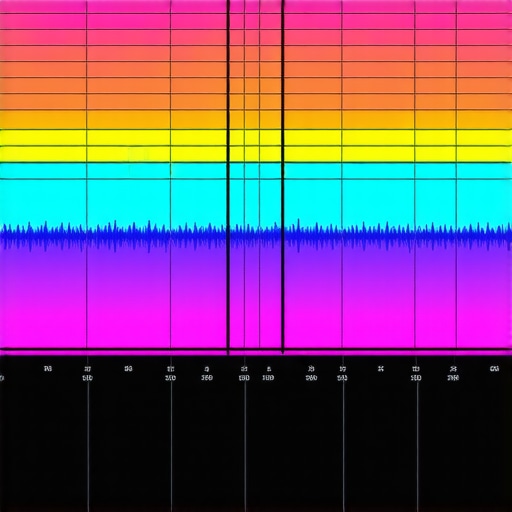 High-resolution image of spectral editing software displaying audio frequency spectrum visualization