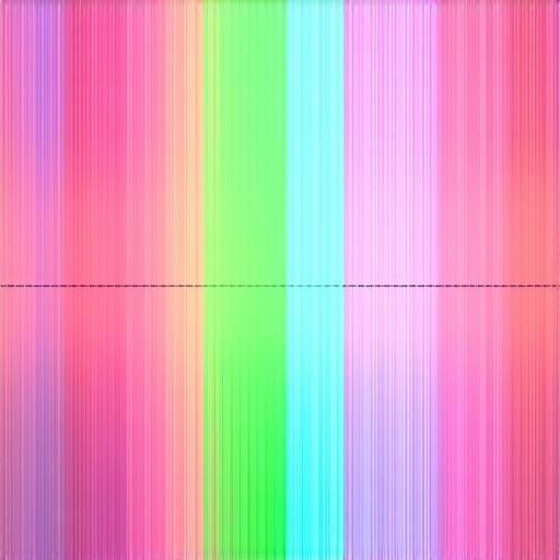 Audio spectral editing interface showing frequency bands being adjusted