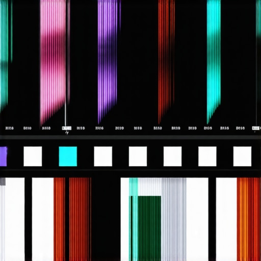 AI-Powered Preset Adaptation in Video Editing A digital illustration showing a neural network overlay on video editing frames, symbolizing AI-driven preset customization.