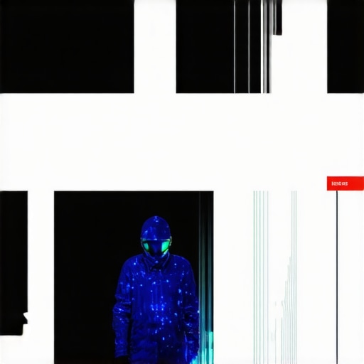 Futuristic computer interface showcasing AI tools for editing