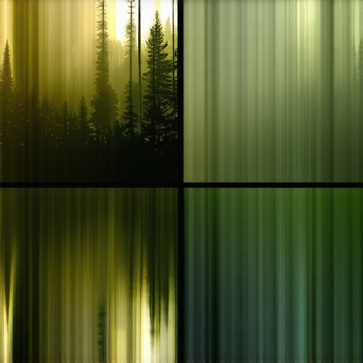 Comparison of original and AI-processed forest images highlighting restored shadows