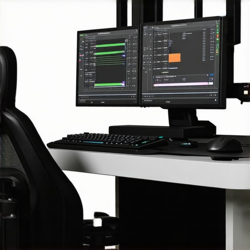 Professional editing station equipped with calibration tools and ambient sensors for precise workflows.