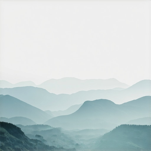 Landscape photo with fake depth of field highlighting blurred foreground and sharp background.