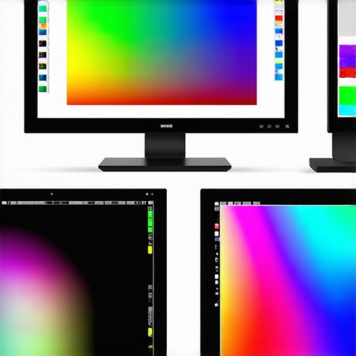 Color Calibration Equipment in Use Professional calibration device measuring monitor color accuracy.