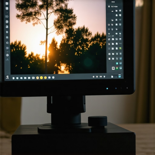 Color Calibration in Action Professional color grading monitor showing calibrated color settings