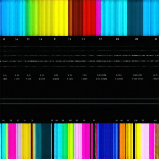 Color Grading Console Close-up of color grading control interface on a professional monitor