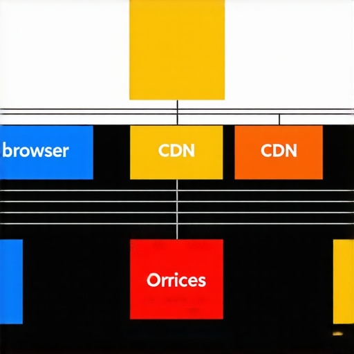 Diagram showing layers of web caching from browser to origin server