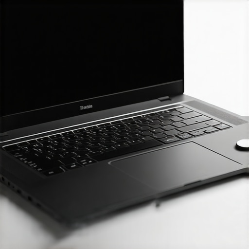 Cutting-Edge Thermal Management in Creative Laptops Futuristic laptop showcasing vapor chamber cooling for silent, high-performance editing.