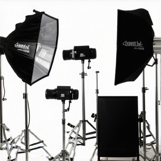 DIY Lighting Techniques for Budget Video Production A small home studio with bounce cards, practical lights, and reflectors for professional-looking footage