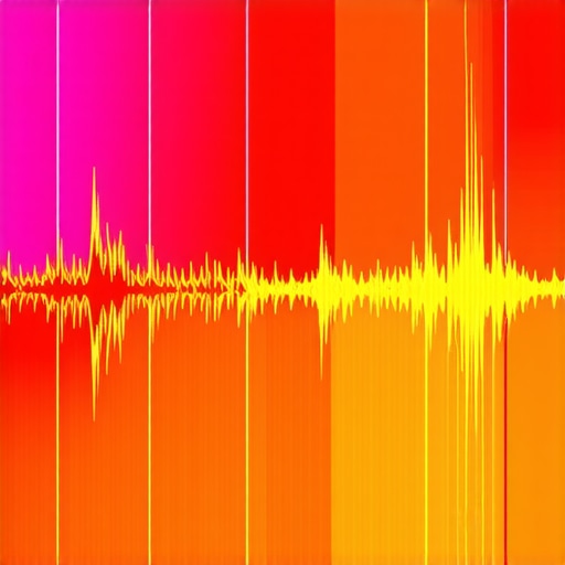 Illustration of sound waves being digitally processed for improved acoustics.
