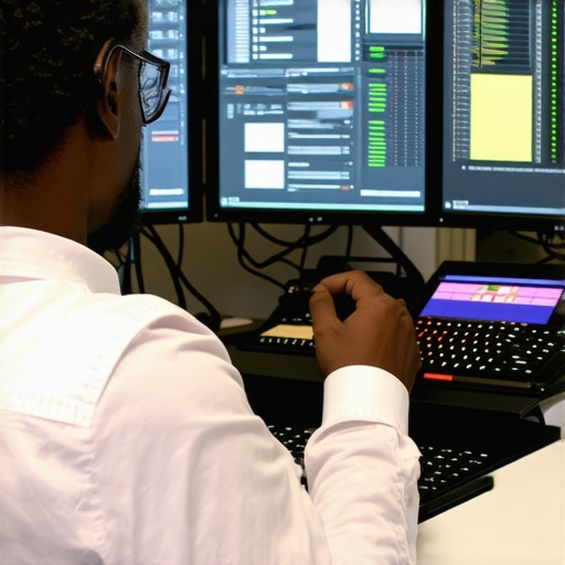 Expert media export review session Editor checking export quality on calibrated monitors