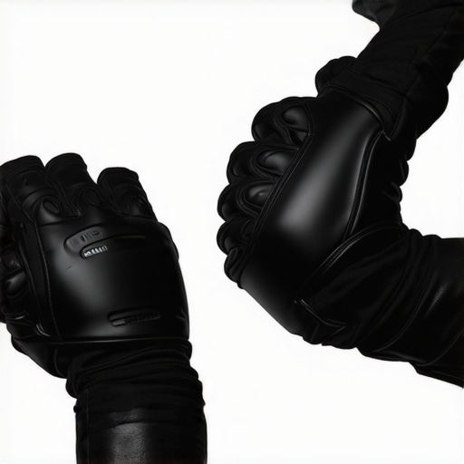 Artist using haptic gloves connected to editing hardware for enhanced creative control.
