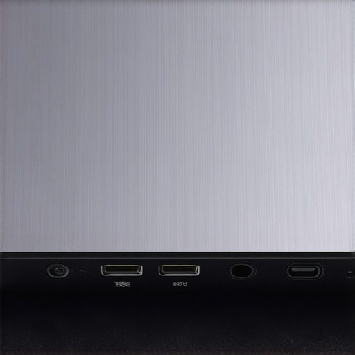 External SSD connected via Thunderbolt port in a professional editing studio